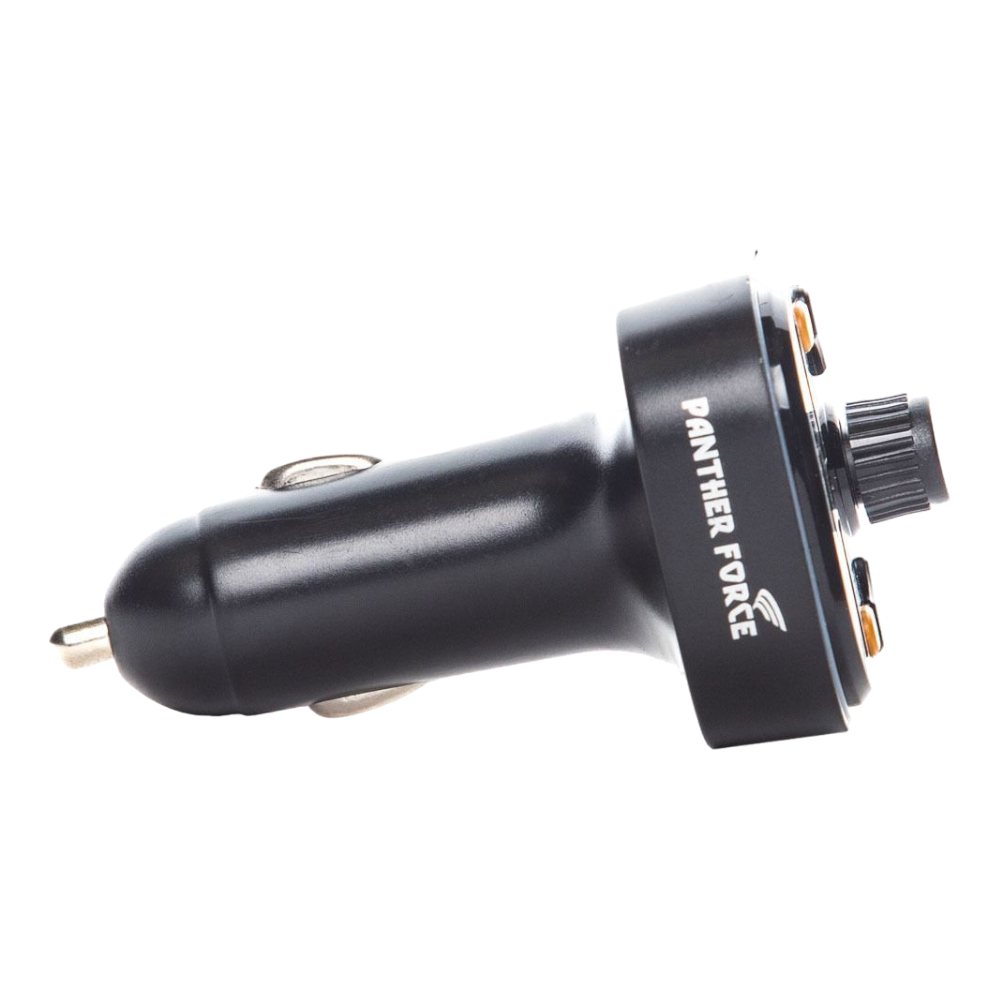 Panther Force Car MP3 Player - PF26 | Bluetooth FM Transmitter with Dual USB Ports | Hands-Free Calling & Music Playback | Universal Car Audio Accessory for Quality Sound & Charging Panther Force Car MP3 Player - PF26 | Bluetooth FM Transmitter with Dual USB Ports | Hands-Free Calling & Music Playback | Universal Car Audio Accessory for Quality Sound & Charging